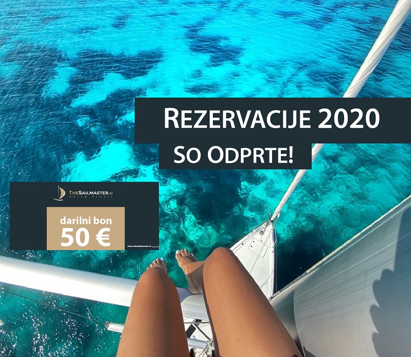 Rezervacije 2020 so odprte! Podarjamo 50€